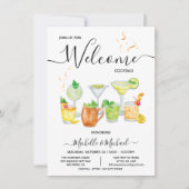 Welkom repetitie Verloving cocktail Party Kaart (Voorkant)