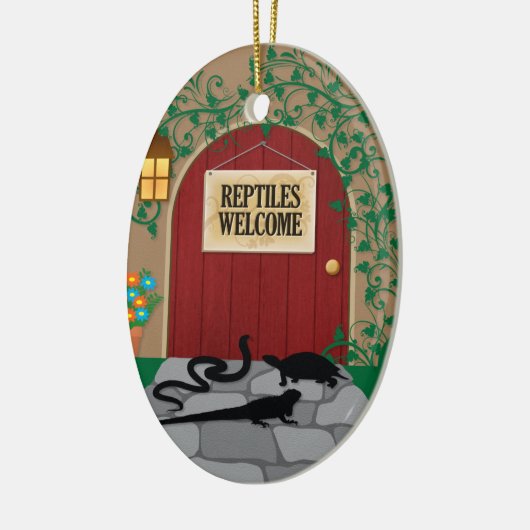 Welkom Reptielen Keramisch Ornament (Links)