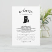 Welkom Rhode Island Weddenschap & reisroute (Staand voorkant)