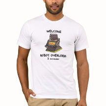 Welkom Robot Overlords print t-shirt (Spleenbot)