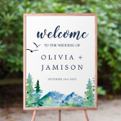 Welkom Rocky Mountain Destination Wedding Poster