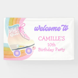 Welkom Roller Skateday Party Spandoek