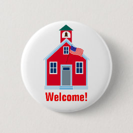 Welkom! Ronde Button 5,7 Cm