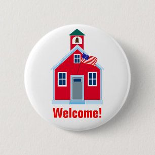 Welkom! Ronde Button 5,7 Cm