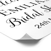 Welkom roos Gold-logo - Bridal | Teken Baby shower Poster (Hoek)