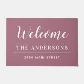 Welkom Roos persoonlijke familienaam Deurmat (Voorkant)