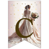 Welkom Roos Winter Bruid Golden Hearts Vlaggetjes (Eerste vlag)