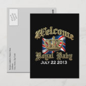 Welkom Royal Baby Keepomwille Briefkaart (Voorkant / Achterkant)