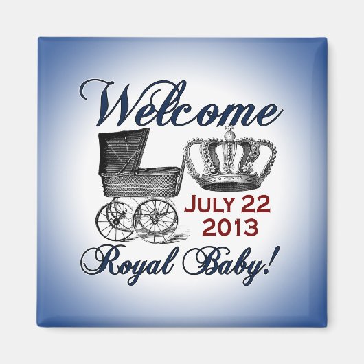 Welkom Royal Baby Magneet (Voorkant)