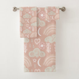 Welkom Roze Baby Bad Handdoek