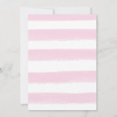 Welkom roze fotoscript aan bevallen meisje aankondiging (Achterkant)