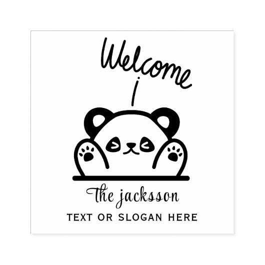 Welkom Rubberstempel (Afrduk)