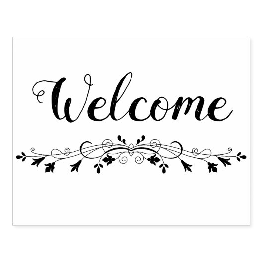 Welkom Rubberstempel (Afrduk)