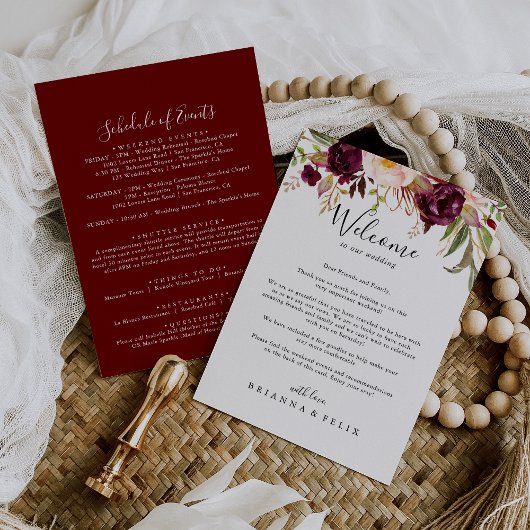 Welkom Rustic Boho Colorful Floral Wedding