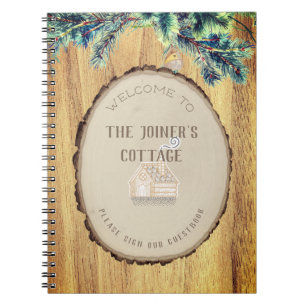 Welkom Rustic Lake Cabin Guest Notitieboek