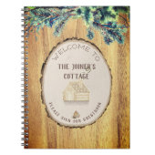 Welkom Rustic Lake Cabin Guest Notitieboek (Voorkant)