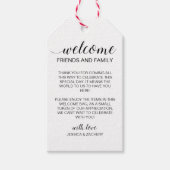Welkom Rustic Wedding cadeautas Cadeaulabel (Voorkant)
