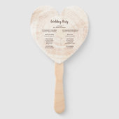 Welkom Rustieke Houten Huwelijkspartij en Programm Handwaaier (Achterkant)