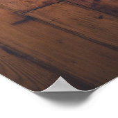 Welkom Rustieke Houten Slingerlichten Bruidsdouche Poster (Hoek)