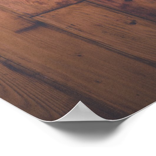 Welkom Rustieke Houten Slingerlichten Bruidsdouche Poster (Hoek)