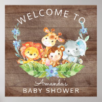 Welkom Safari Oerwoud Baby shower Sign