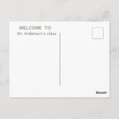 Welkom Sage Grey Briefkaart (Achterkant)