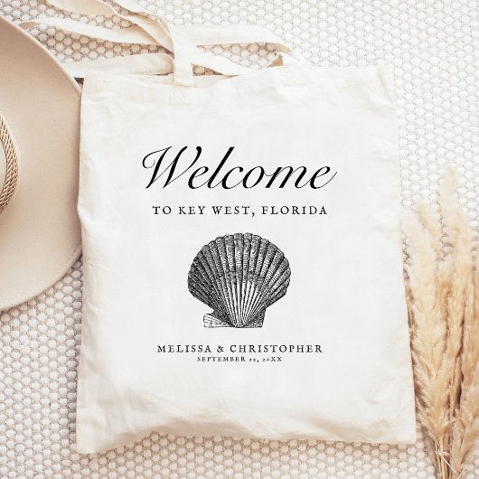 Welkom Scallop Seashell van het doelhuwelijk Tote Bag