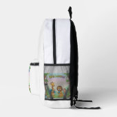 Welkom Schattige Oerwoud Dieren School Rugzak (Rechts)