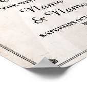 Welkom Schedel Rustiek Halloween Bord Huwelijk Roz Poster (Hoek)