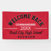 Welkom school kleuren! Klasse reünie banner (Horizontaal)