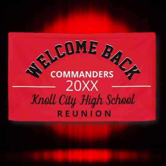 Welkom school kleuren! Klasse reünie banner