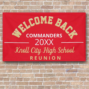 Welkom school kleuren! Klasse reünie banner