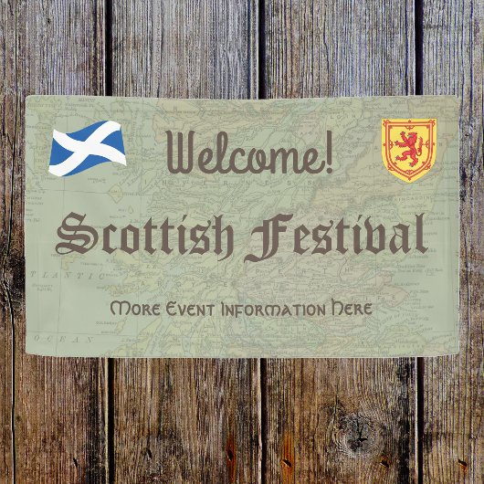 Welkom Schots festival of evenement Spandoek