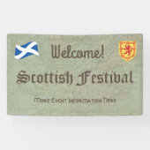 Welkom Schots festival of evenement Spandoek (Horizontaal)