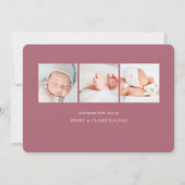 Welkom script | Aankondiging van de foto ter geboo (Achterkant)