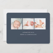 Welkom script | Aankondiging van de foto ter geboo (Achterkant)