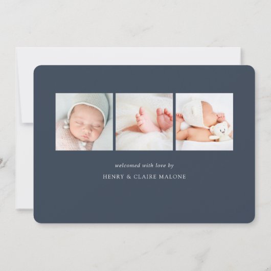 Welkom script | Aankondiging van de foto ter geboo (Achterkant)