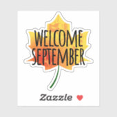 Welkom september sticker (Vel)