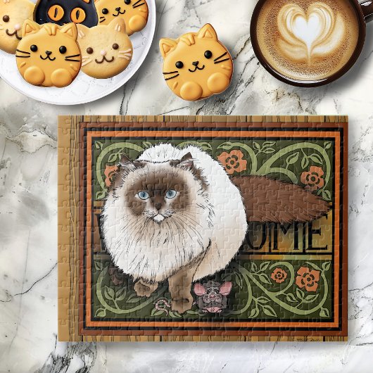 Welkom Siamese Kat Muis Legpuzzel