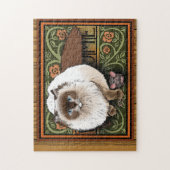 Welkom Siamese Kat Muis Legpuzzel (Verticaal)