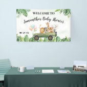 Welkom Sign Baby shower Safari Animals Banner (Beurs)
