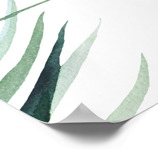 Welkom Sign Baby shower Safari Animals Poster (Hoek)