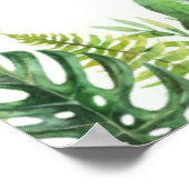 Welkom Sign Baby shower Safari Animals Poster (Hoek)