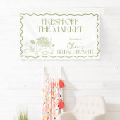 Welkom Sign Banner Fresh Off the Market Bridal (Insitu)