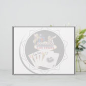 Welkom Sign Black Poker Chip (Staand voorkant)