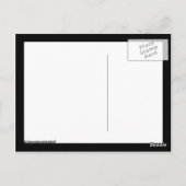 Welkom Sign Black Poker Chip Briefkaart (Achterkant)