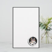 Welkom Sign Black Poker Chip Briefpapier (Staand voorkant)