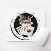 Welkom Sign Black Poker Chip Muismat (Met muis)