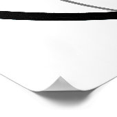 Welkom Sign Black Poker Chip Poster (Hoek)