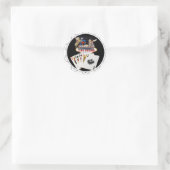 Welkom Sign Black Poker Chip Ronde Sticker (Tas)